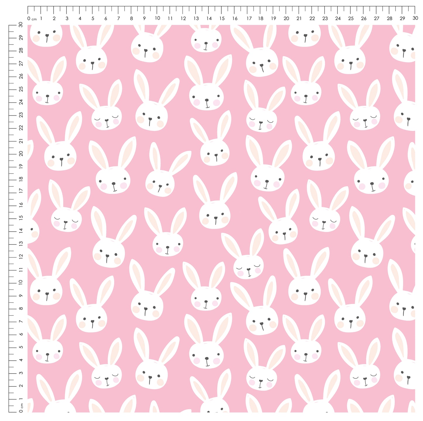Kleine Hasenliebe Rosa – süßes Hasen Design | auf verschiedenen Stoffarten