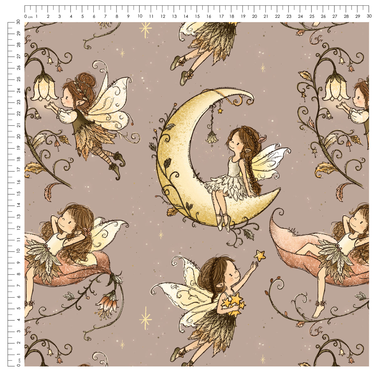 Fairy Moon | auf verschiedenen Stoffarten