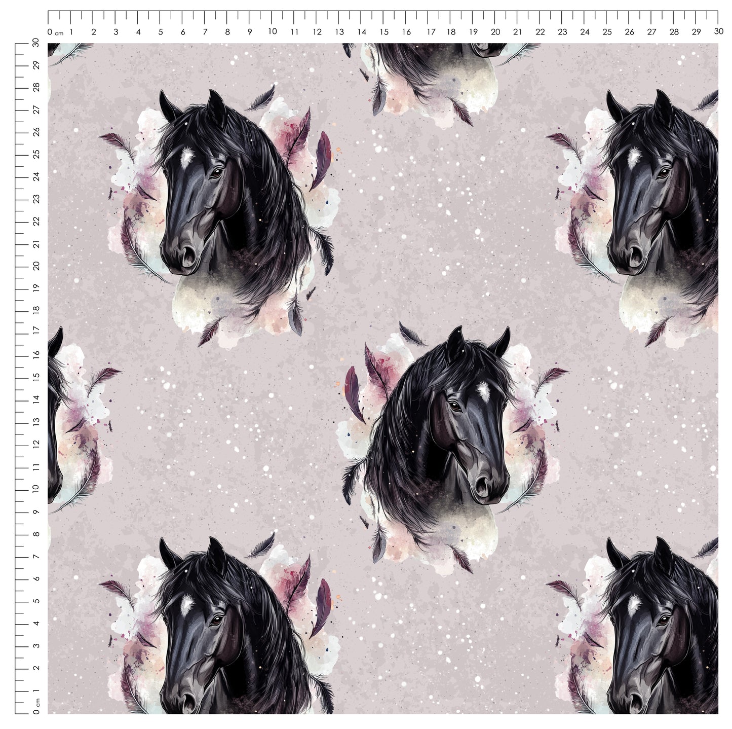 Spirit Horse Lila | verschiedene Stoffarten