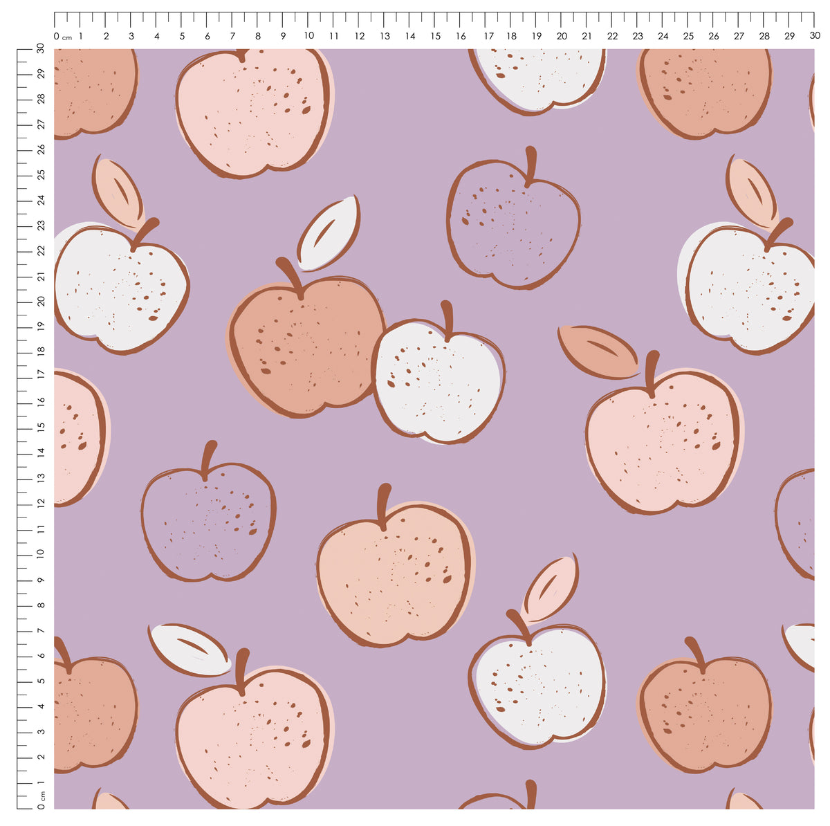 Apple Harvest Lila | auf verschiedenen Stoffarten
