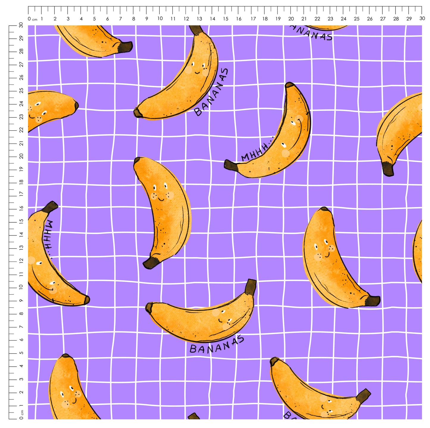 Bananas | auf verschiedenen Stoffarten