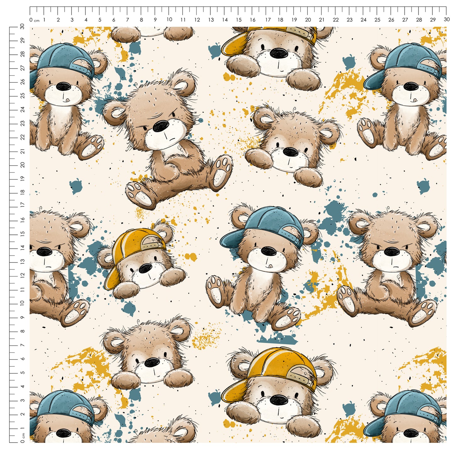 Bear Vibes – Cooler Bären Stoff | auf verschiedenen Stoffarten