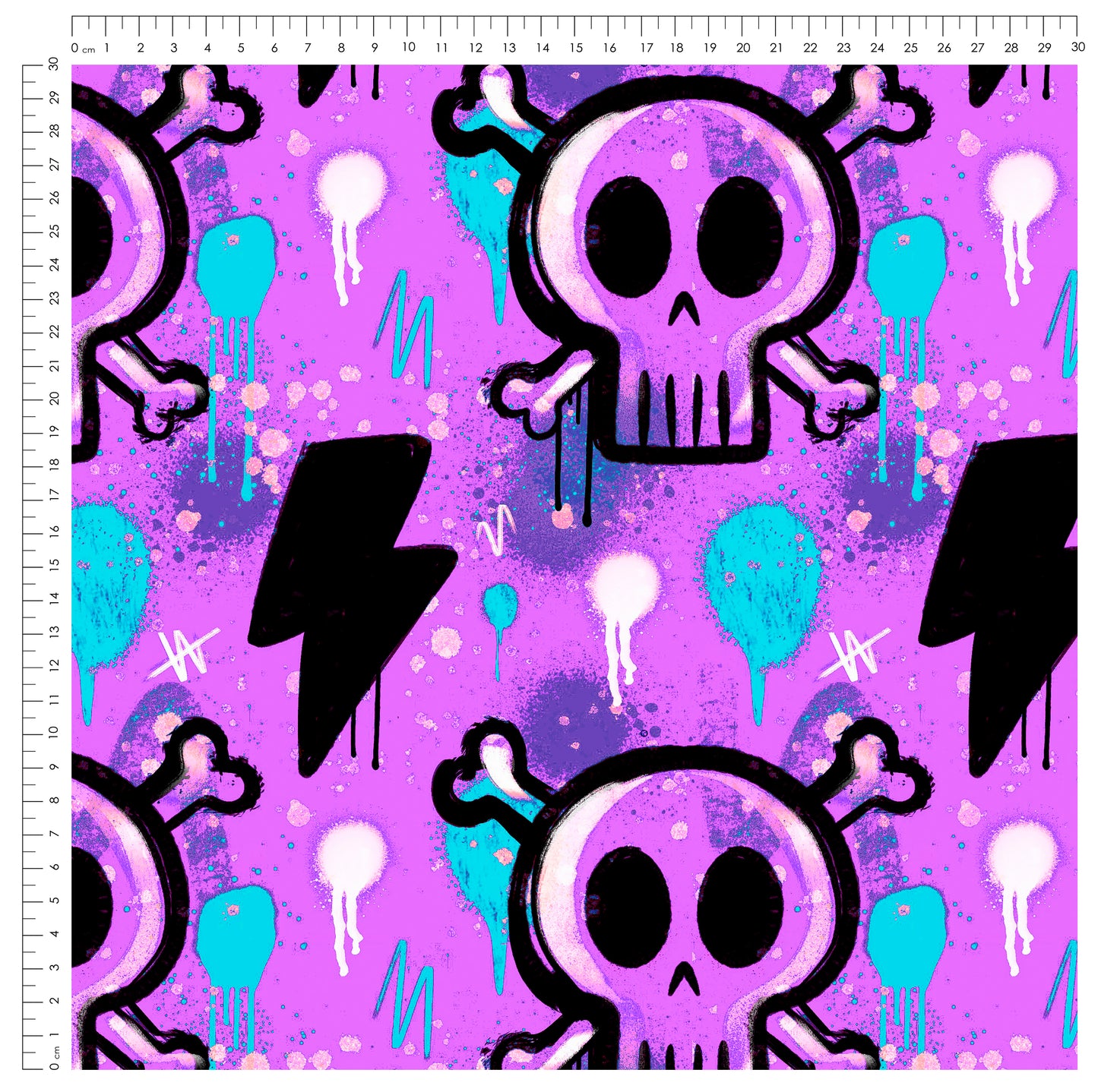 Skull Vibes – cooler Totenkopf Stoff | auf verschiedenen Stoffarten