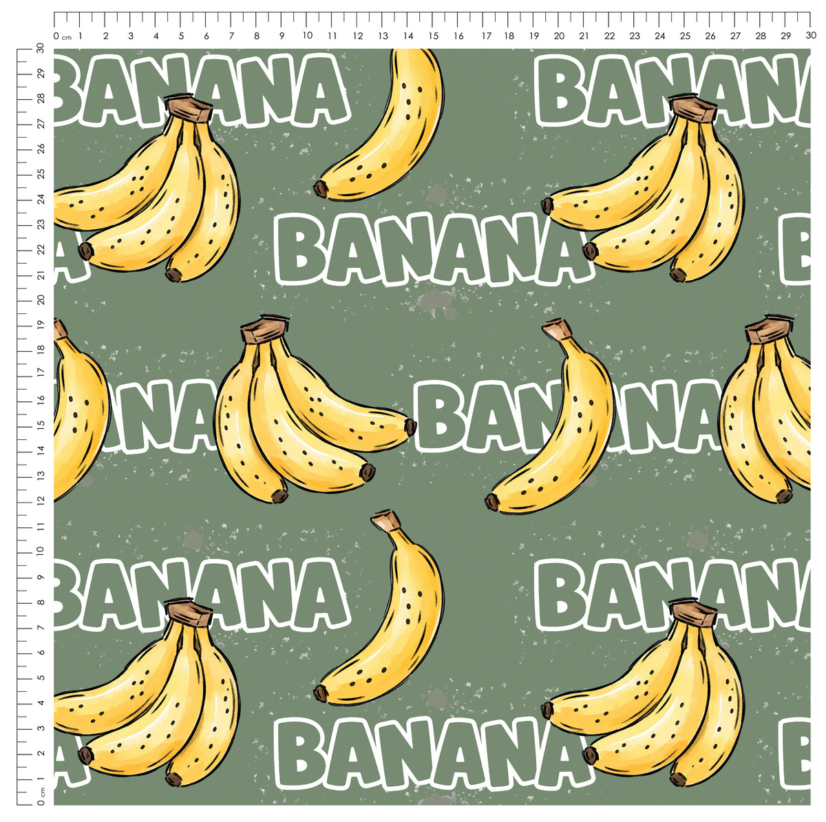 Banana Grün | auf verschiedenen Stoffarten