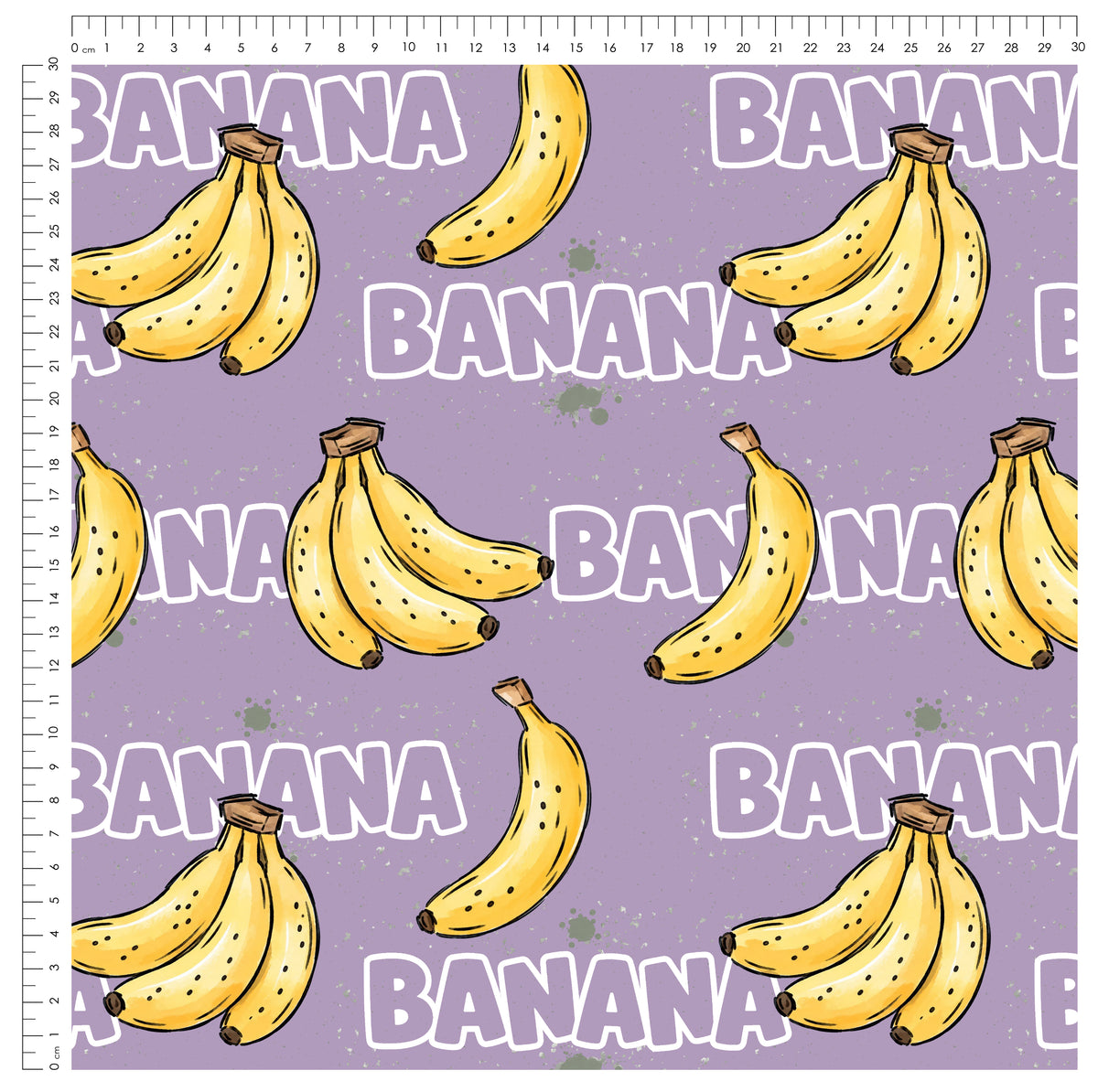 Banana Lila | auf verschiedenen Stoffarten
