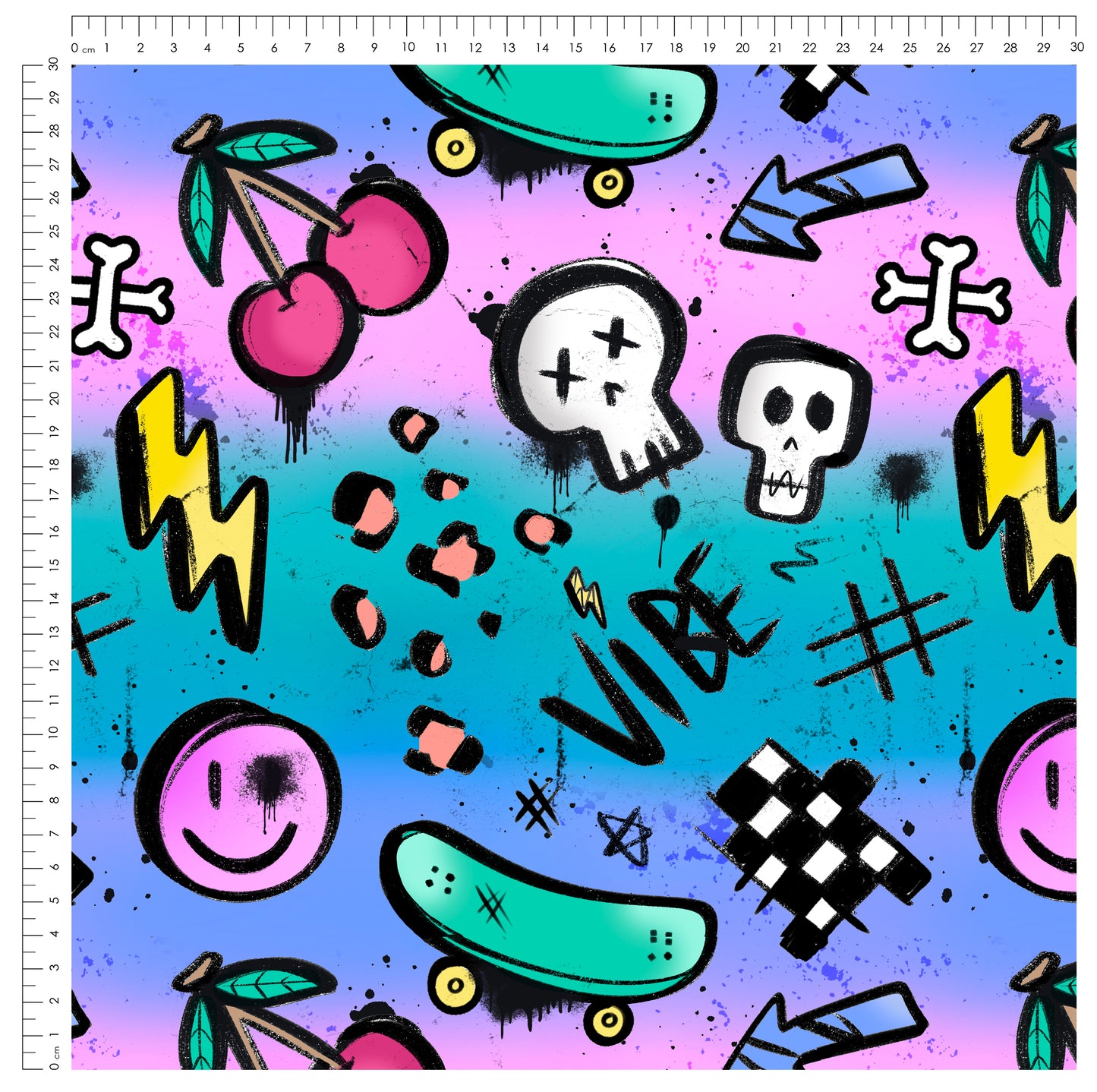 Wild Vibes Pink | auf verschiedenen Stoffarten