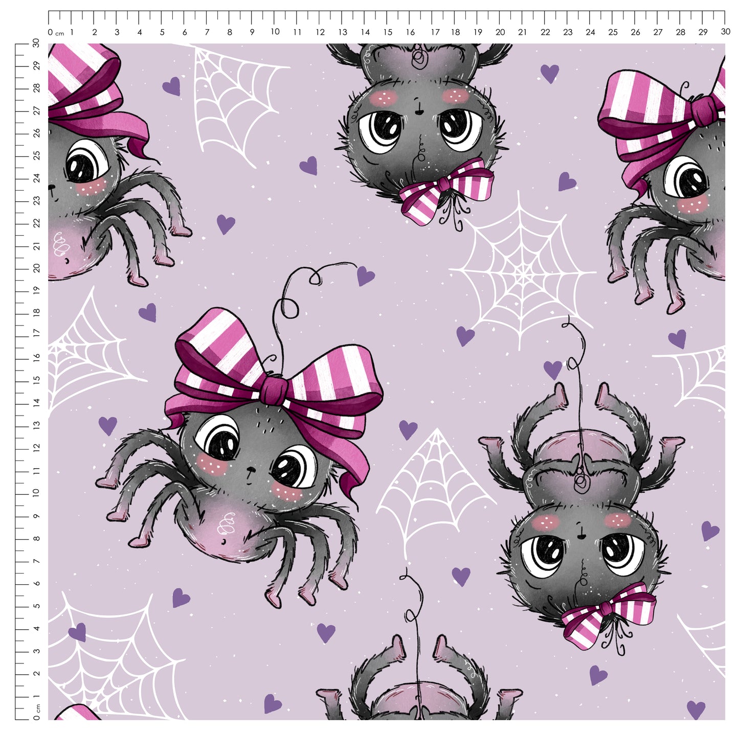 Little Spider Lila | auf verschiedenen Stoffarten