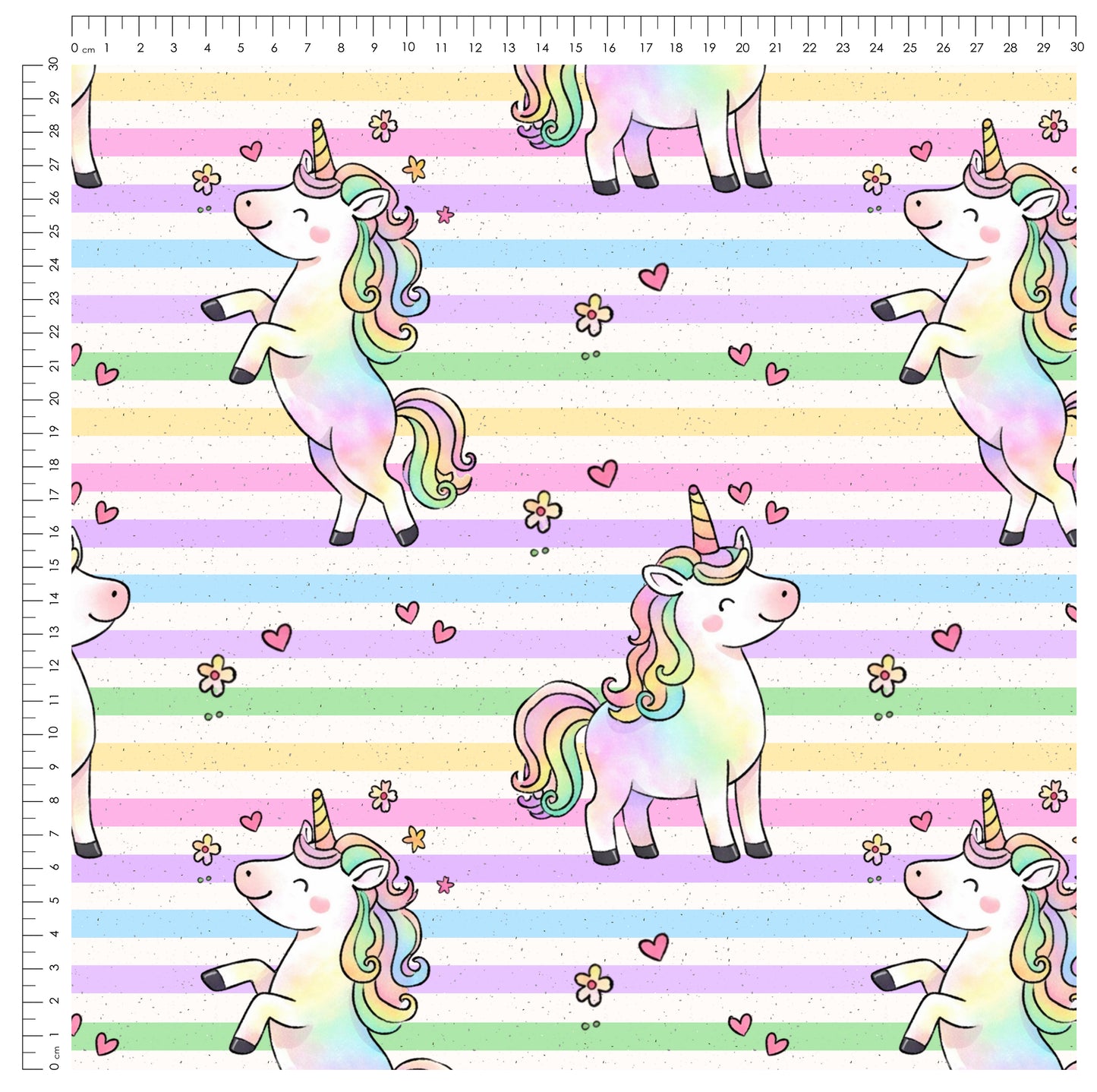 Zauberhufe Stripes | auf verschiedenen Stoffarten