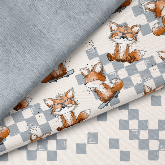 Fuchstag Creme – cooler Fuchs Stoff | auf verschiedenen Stoffarten