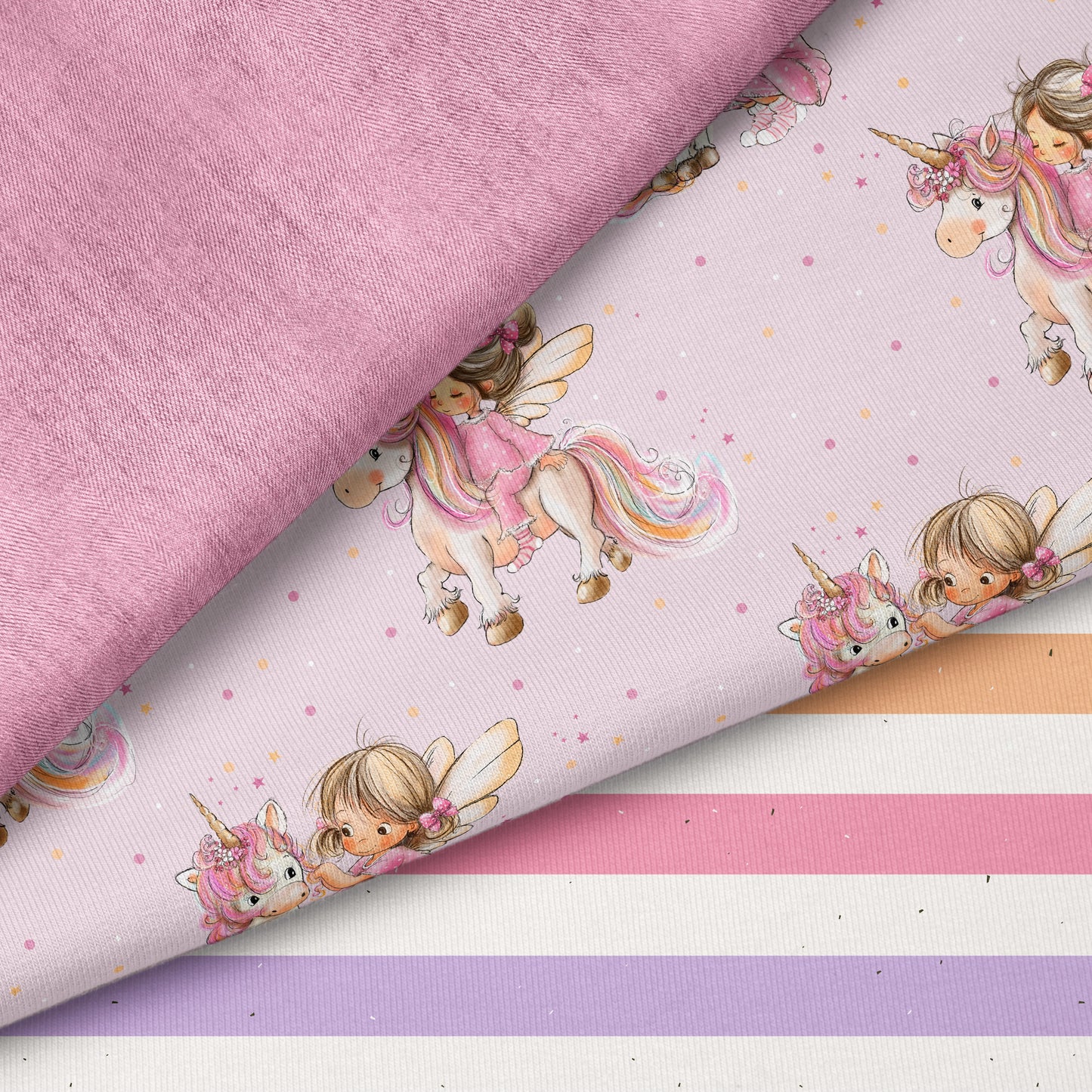 Einhornfeen Rosa – magisches Einhorn Design | auf verschiedenen Stoffarten