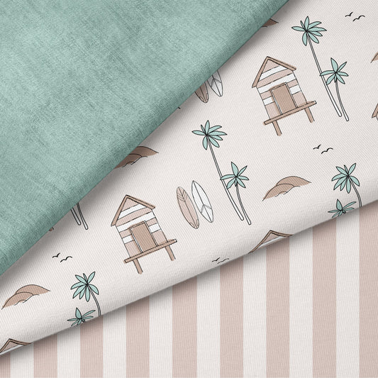 Beach House Beige | auf verschiedenen Stoffarten