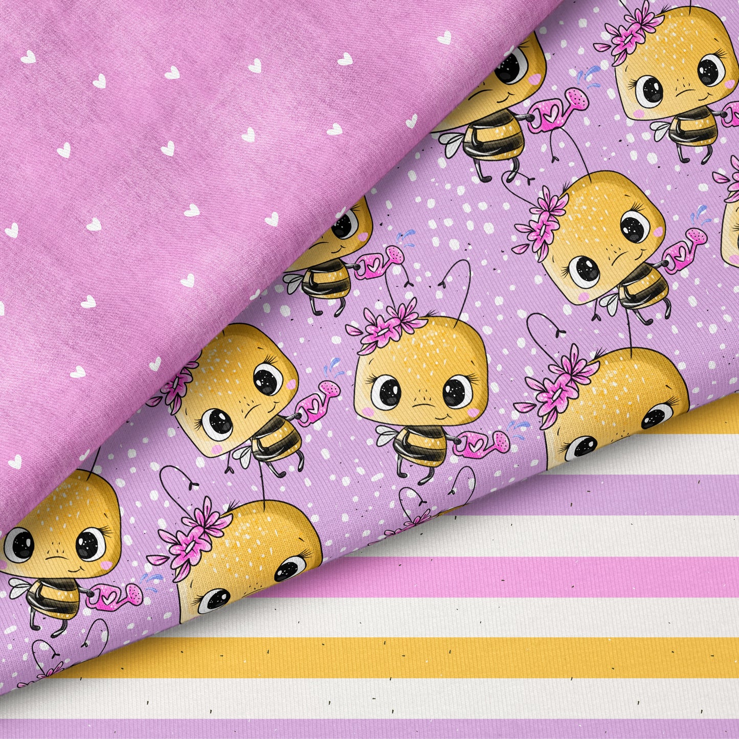 Sweet Honey Bee Stoff – Bienen Design | auf verschiedenen Stoffarten