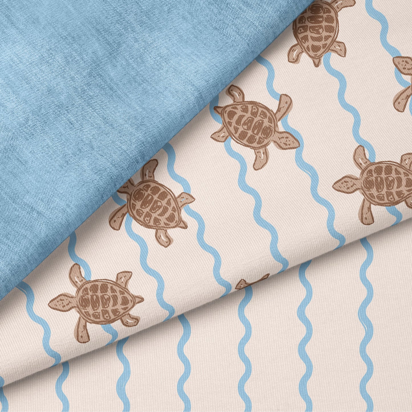 Turtle Wave | auf verschiedenen Stoffarten