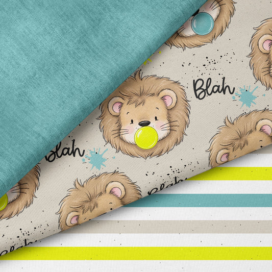Bubble Roar Boy Beige | auf verschiedenen Stoffarten