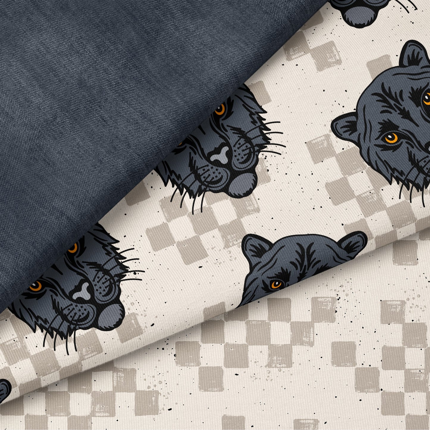 Urban Panther Creme | auf verschiedenen Stoffarten