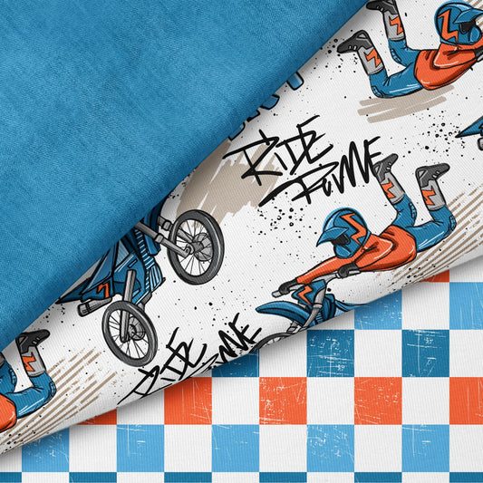 Dirt Bike Creme | auf verschiedenen Stoffarten