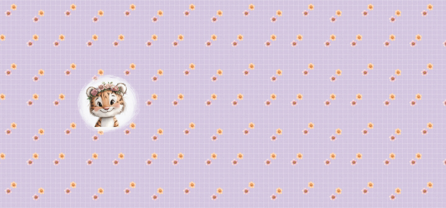Little Tiger Love Lila – süßes Tiger Design | verschiedene Stoffarten