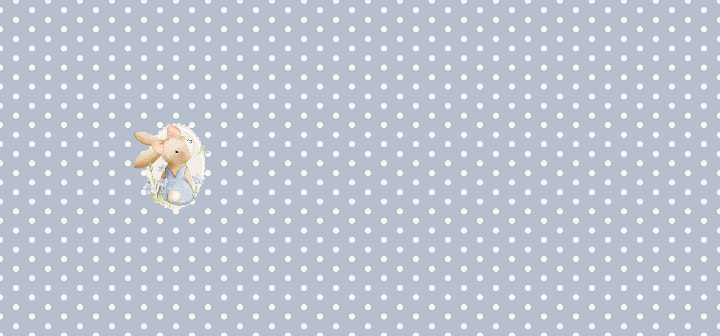 Bunny & Bloom Cottage Creme – Kinderstoff mit Häschen | verschiedene Stoffarten