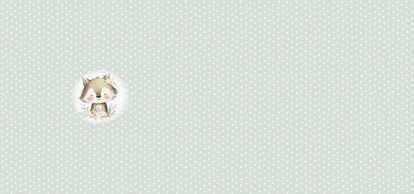 Blütenfuchs Mint – Floraler Fuchs Stoff | verschiedene Stoffarten