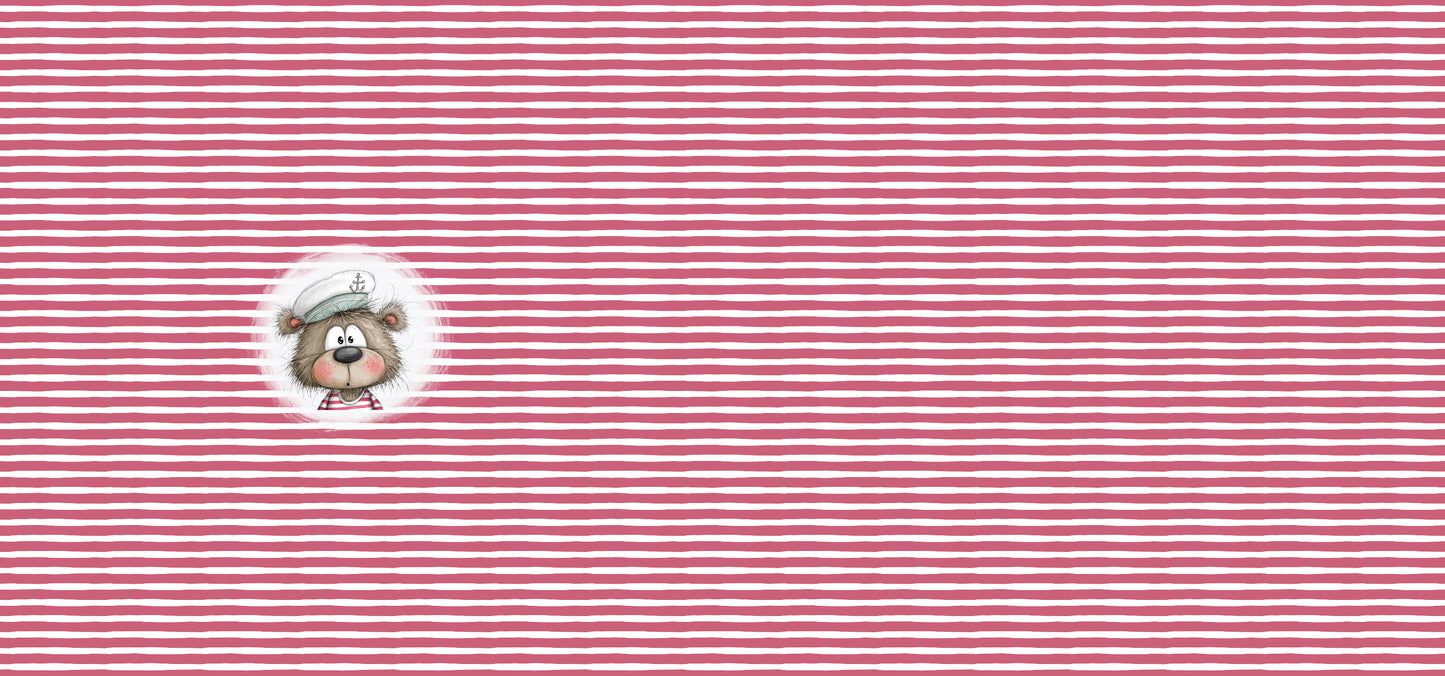 Ahoi Bär Mint | auf verschiedenen Stoffarten
