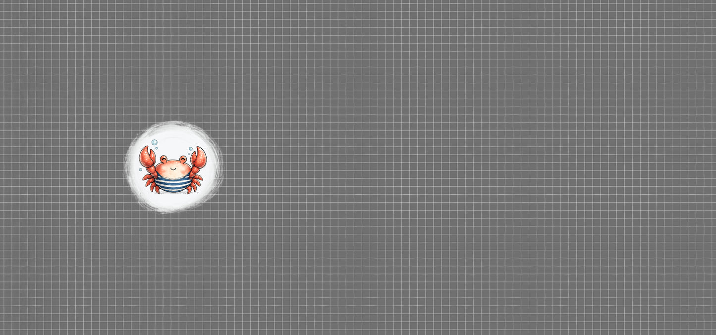Seaside Crab Grid | auf verschiedenen Stoffarten