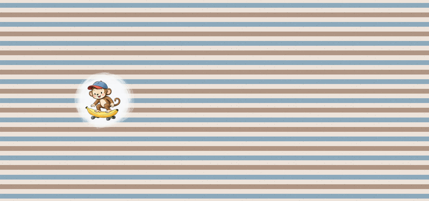 Banana Ride Stripes | auf verschiedenen Stoffarten