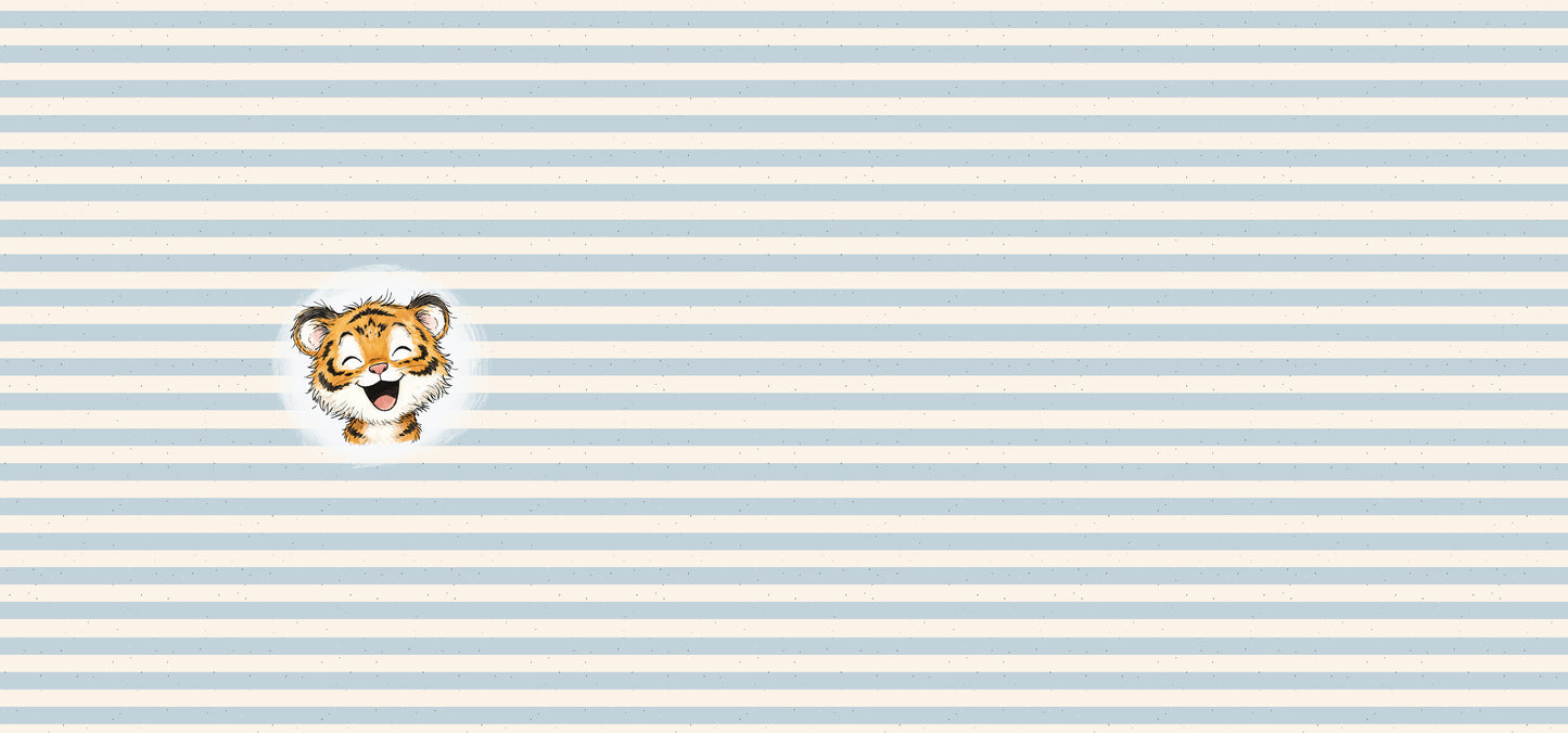 Tiger Taps Stripes | auf verschiedenen Stoffarten