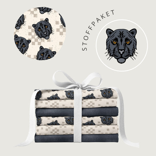 Stoffpaket Urban Panther Creme | auf verschiedenen Stoffarten