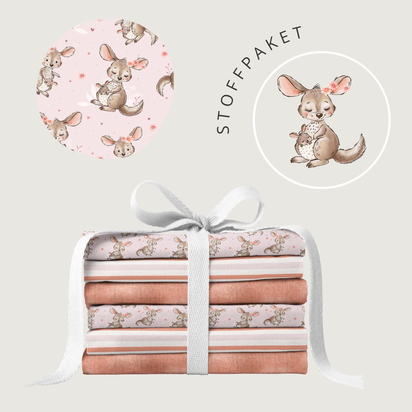 Stoffpaket Mama & Ich | auf verschiedenen Stoffarten