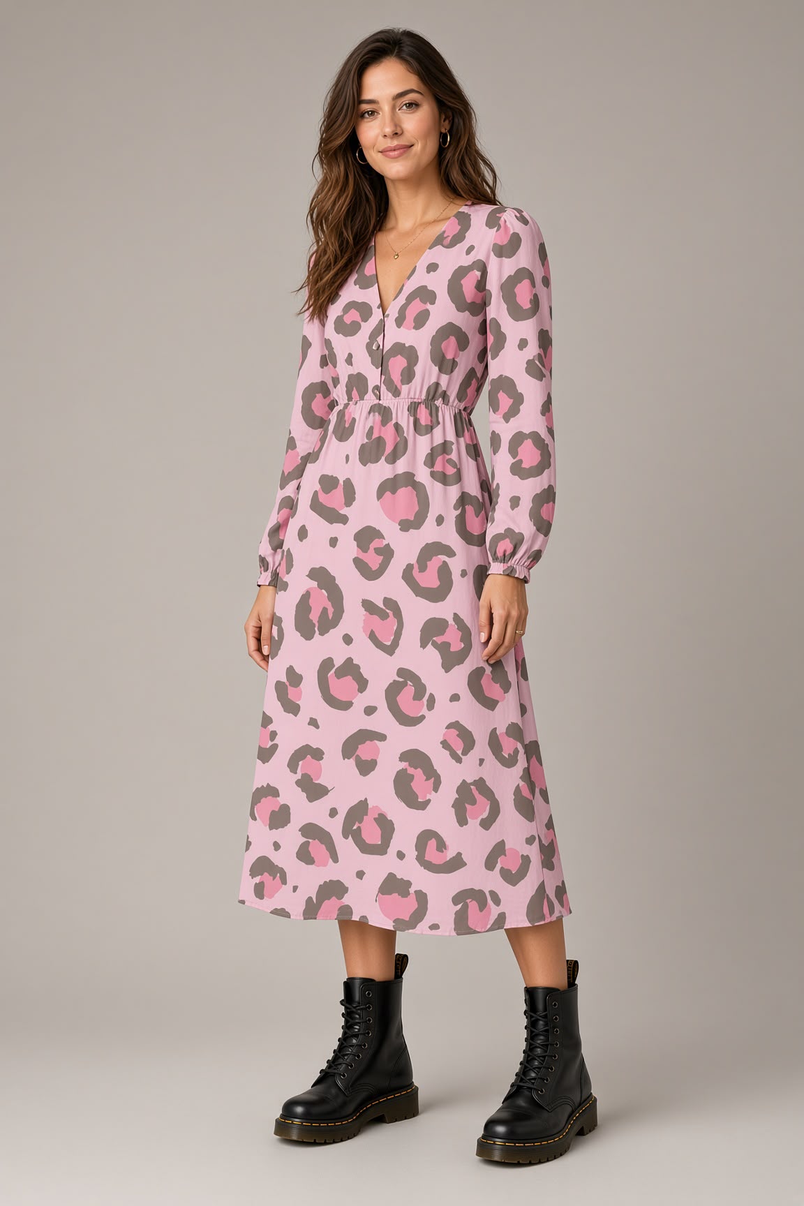 Spotty Leopard Rosa | auf verschiedenen Stoffarten