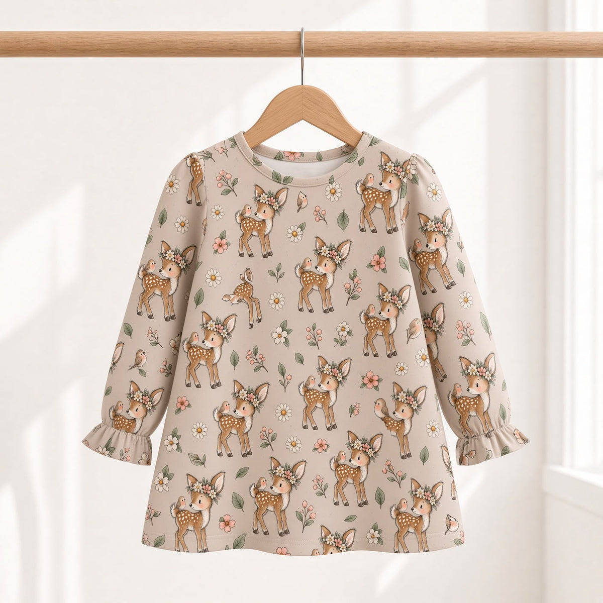 Fawn in Bloom Braun | auf verschiedenen Stoffarten